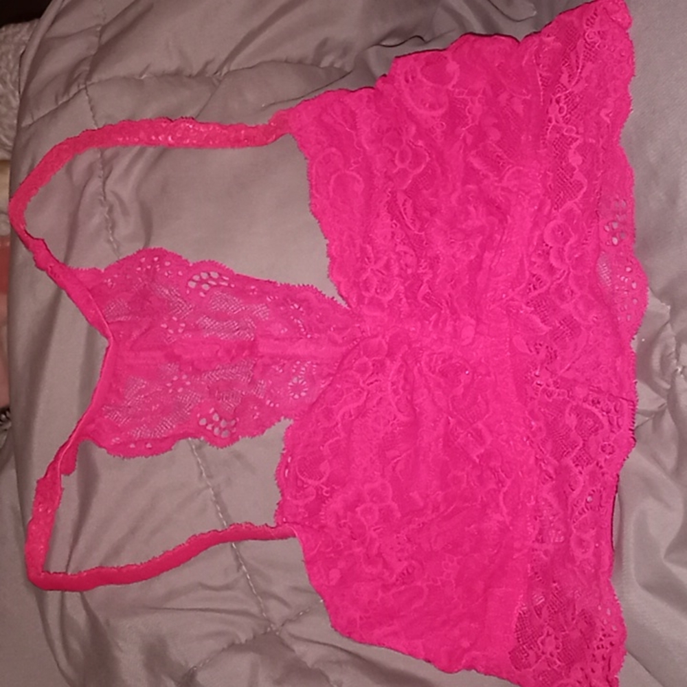 VS Pink Lace Bralette